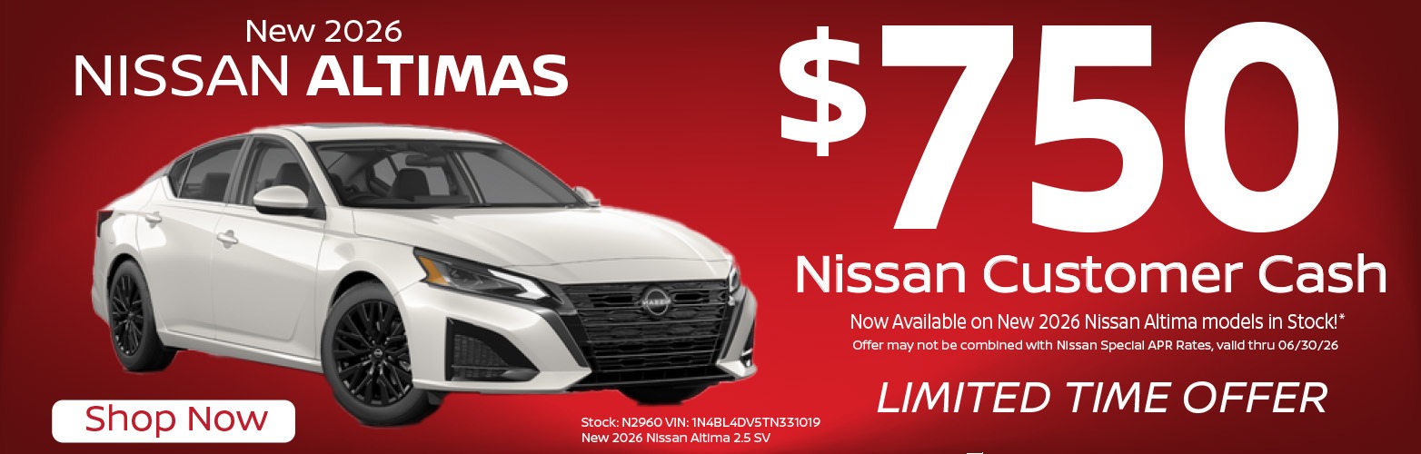2026 Altima $750 Customer Cash